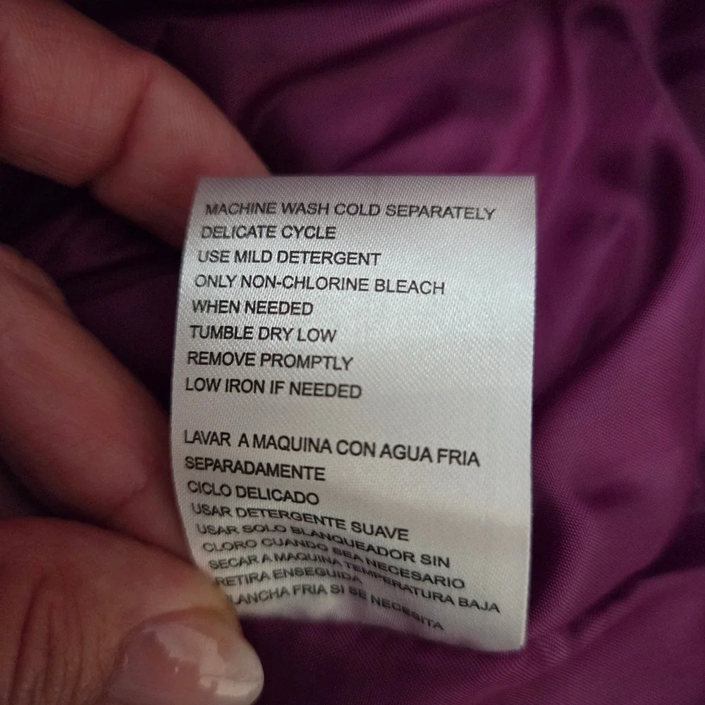 Celebrity Pink Girls Orchid Purple Faux Fur Hood Puffer Jacket Large NWT